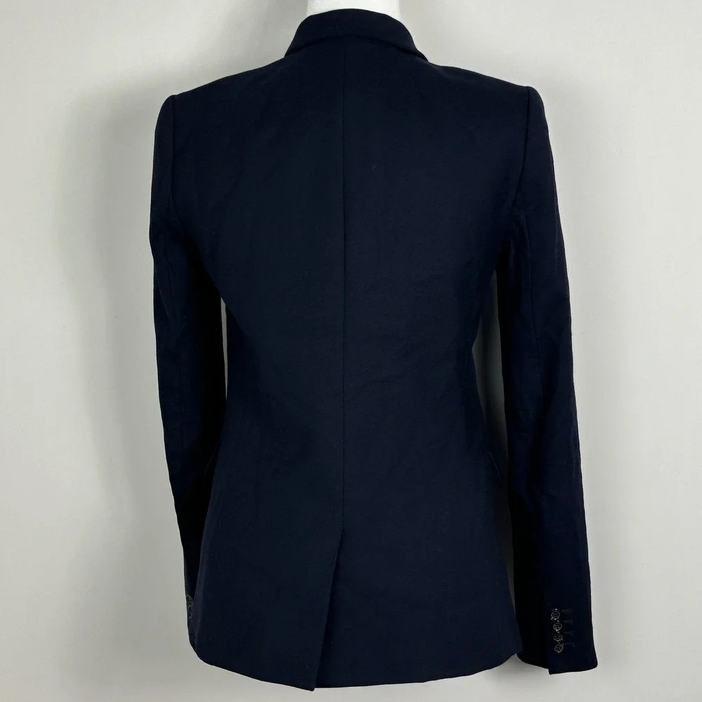 J Crew Tall Regent Wool Blazer Jacket Womens Size 2T 2 Style B0328 Long Minimal - Picture 4 of 16
